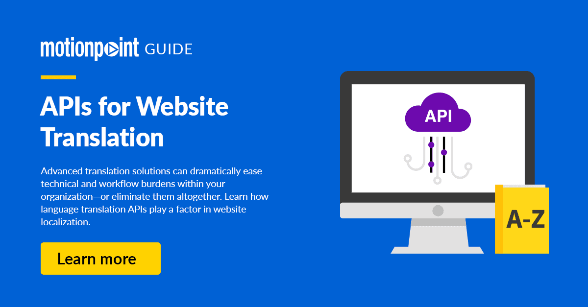 Language Translation APIs for Website Localization