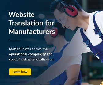 Website Translation for Manufacturers.