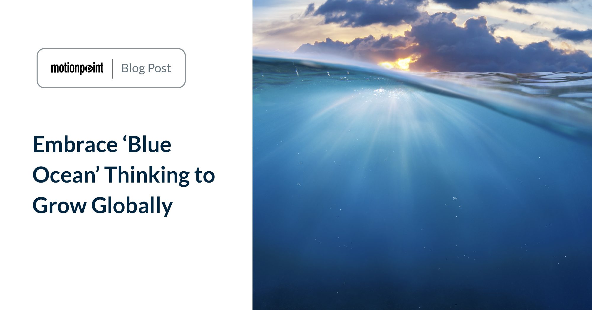 Embrace ‘Blue Ocean’ Thinking to Grow Globally