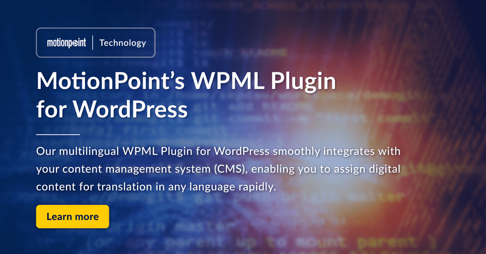 MotionPoint's WPML Plugin for WordPress Multilingual | MotionPoint