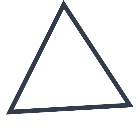 triángulo estilizado