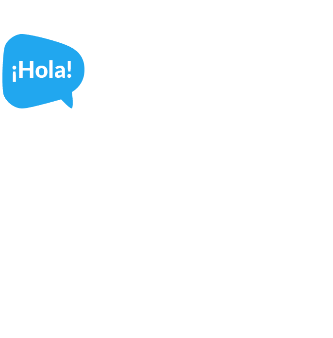 Mujer sonriente diciendo hola en varios idiomas