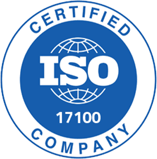 Logo de l’entreprise certifiée ISO 17100